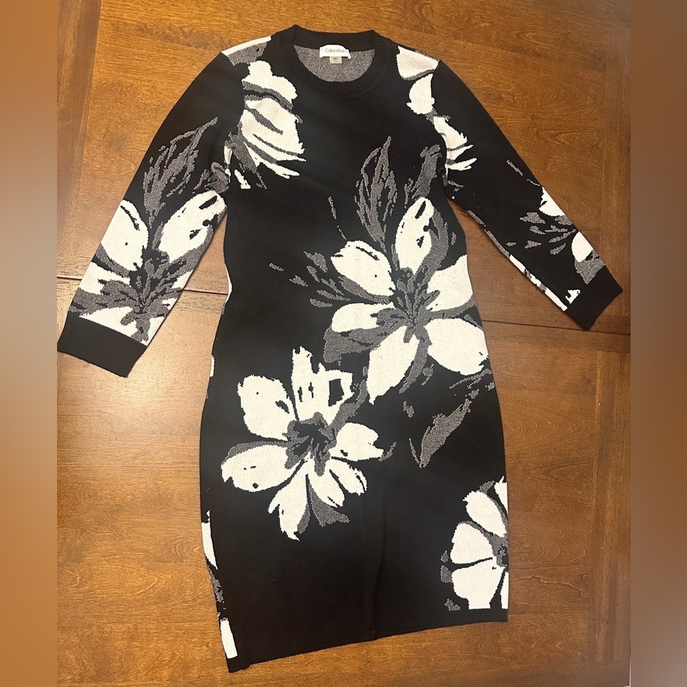 Calvin Klein Floral Knit Dress
